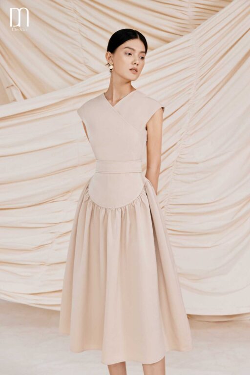 Sahara Drop Waist Dress With Belt