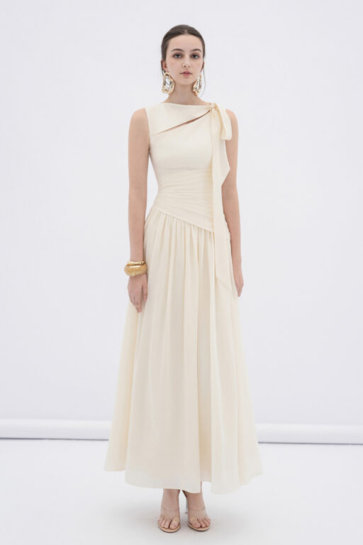 Ivy chiffon jumpsuit with floral shoulder straps DN0766